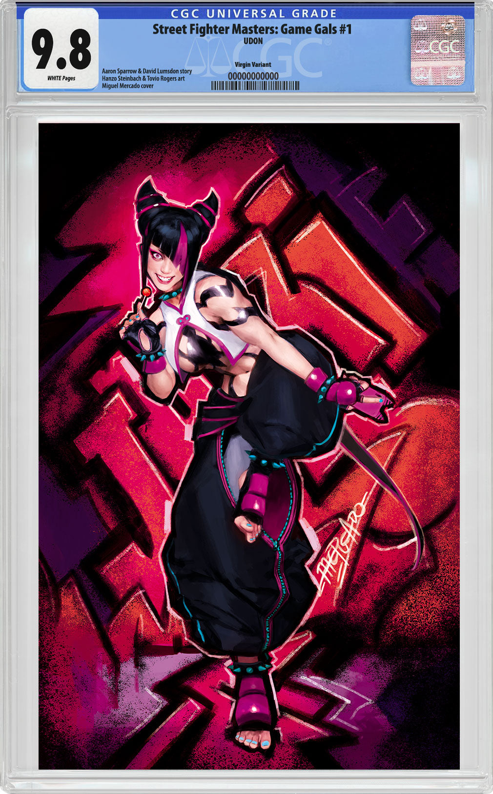 Street Fighter Masters: Game Gals #1 JURI | CGC 9.8 Miguel Mercado Virgin