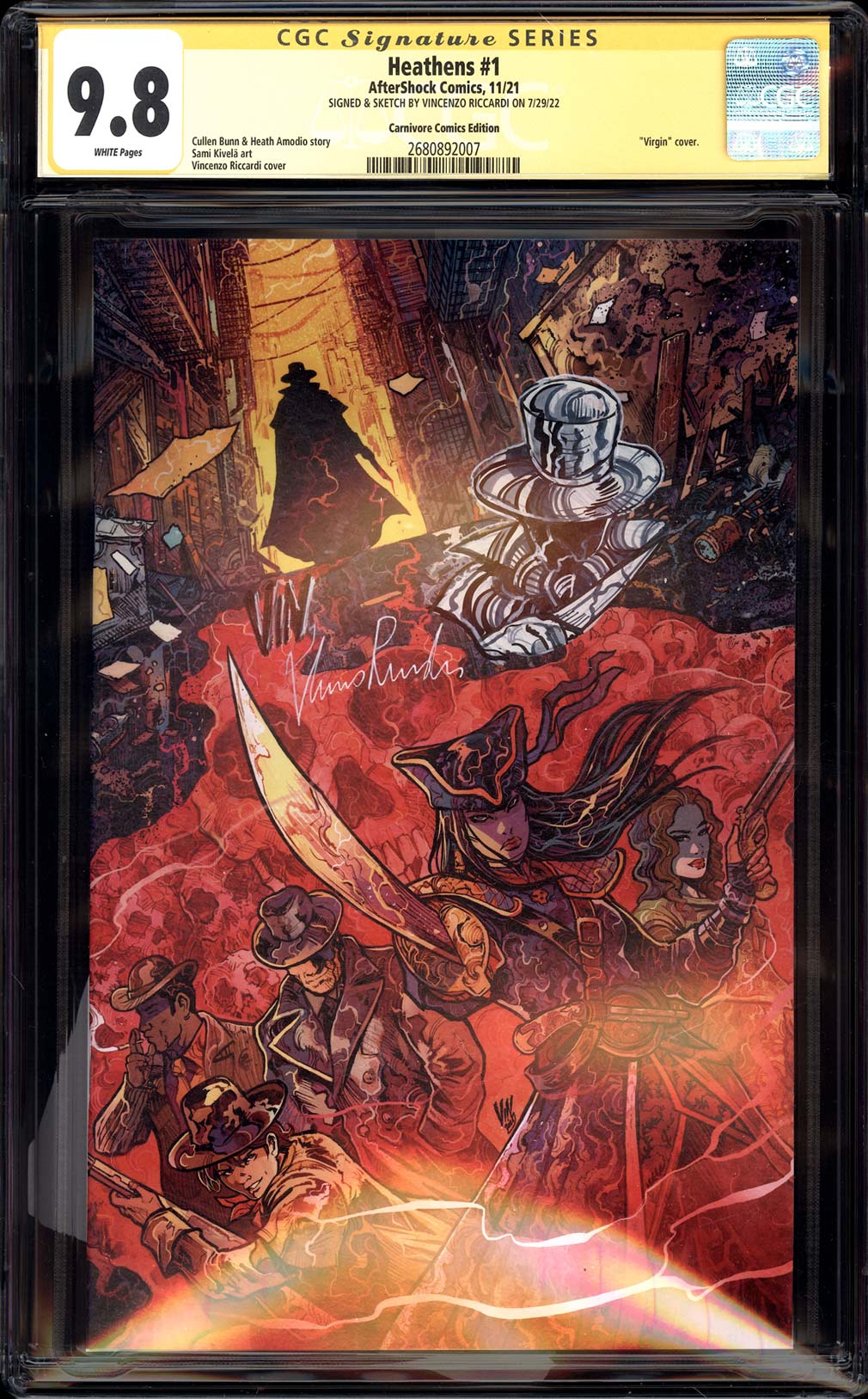 Heathens #1 CGC SS 9.8 Remark by Vincenzo Riccardi | Slab of The Day – March 11