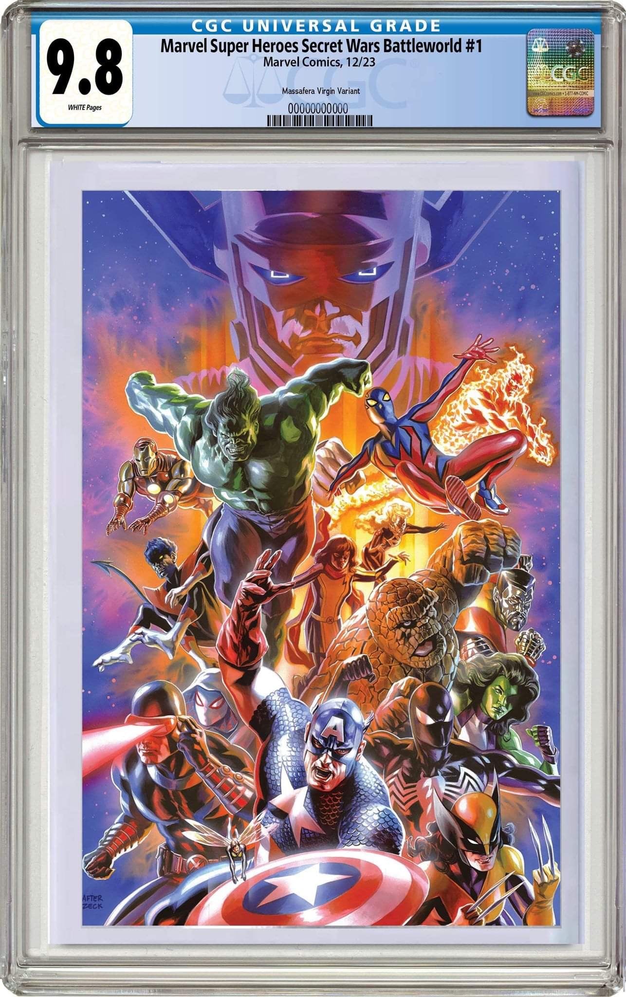 CGC 9.8 Marvel Super Heroes Secret Wars Battleworld VIRGIN by Felipe Massafera