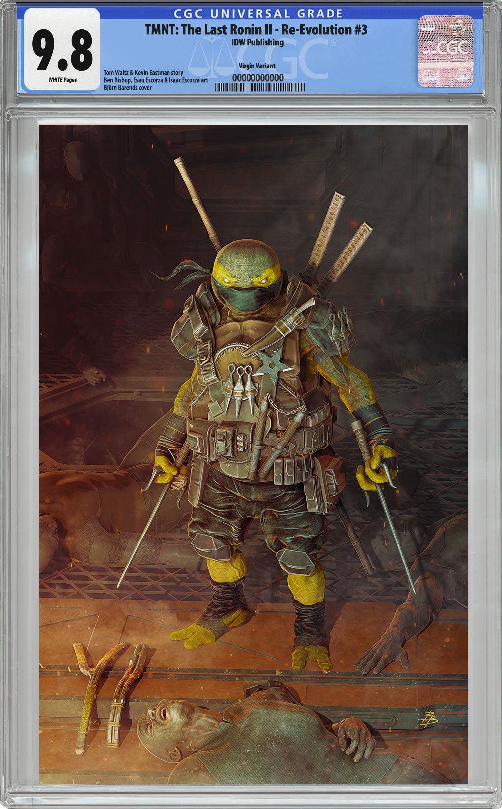 Teenage Mutant Ninja Turtles: The Last Ronin II - Re-Evolution #3 CGC 9.8 Björn Barends Variant