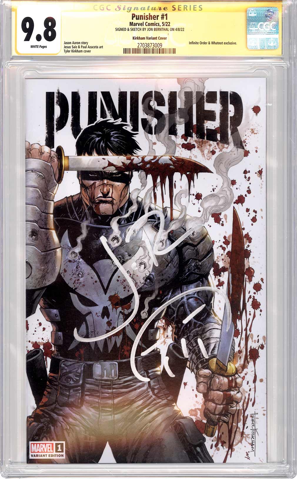Slab of The Day – Jan 19 | Punisher #1 CGC SS 9.8 Jon Bernthal