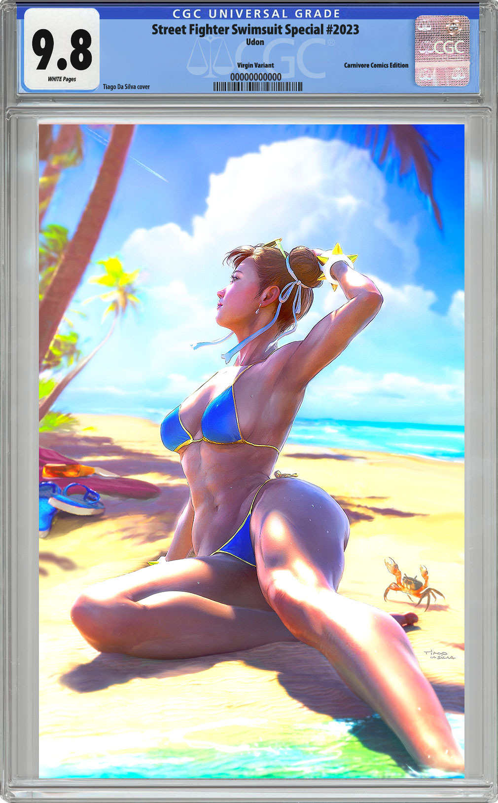 CGC 9.8 2023 STREET FIGHTER SWIMSUIT SPECIAL #1 Virgin Variant, by Tiago Da Silva LTD 500