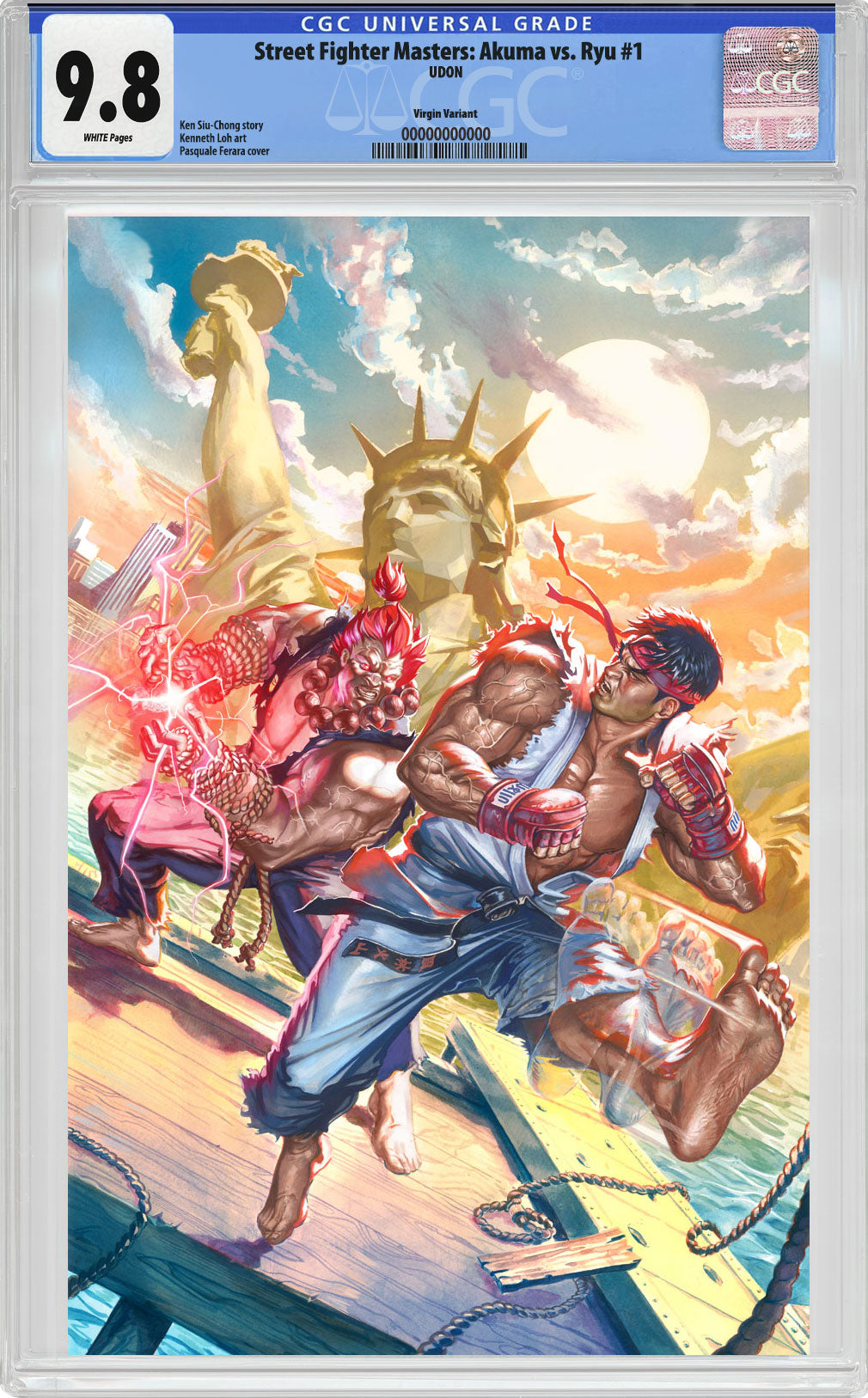 Street Fighter Masters: Akuma vs. Ryu #1 Virgin Edition CGC 9.8 | Pasquale Ferrara