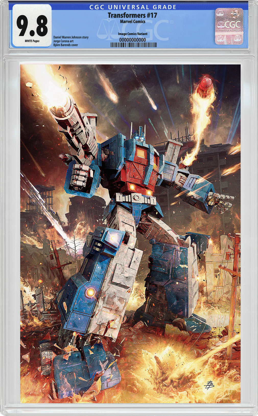 Transformers #17 CGC 9.8 Björn Barends