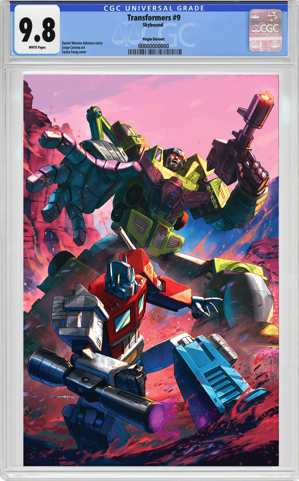 Transformers #9 Virgin CGC 9.8 – Santa Fung
