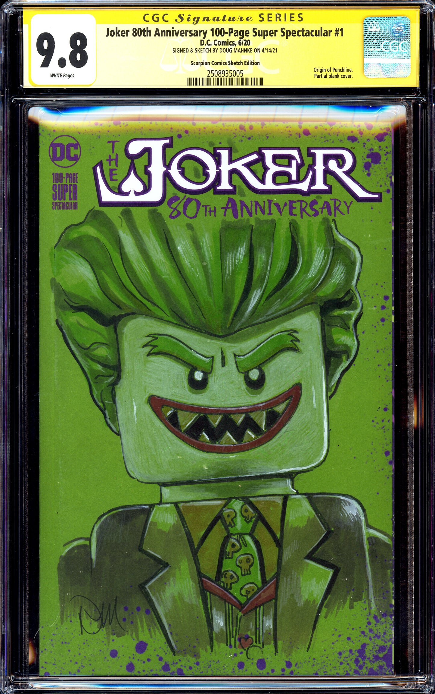 LEGO JOKER CGC SS 9.8 by Doug Mahnke