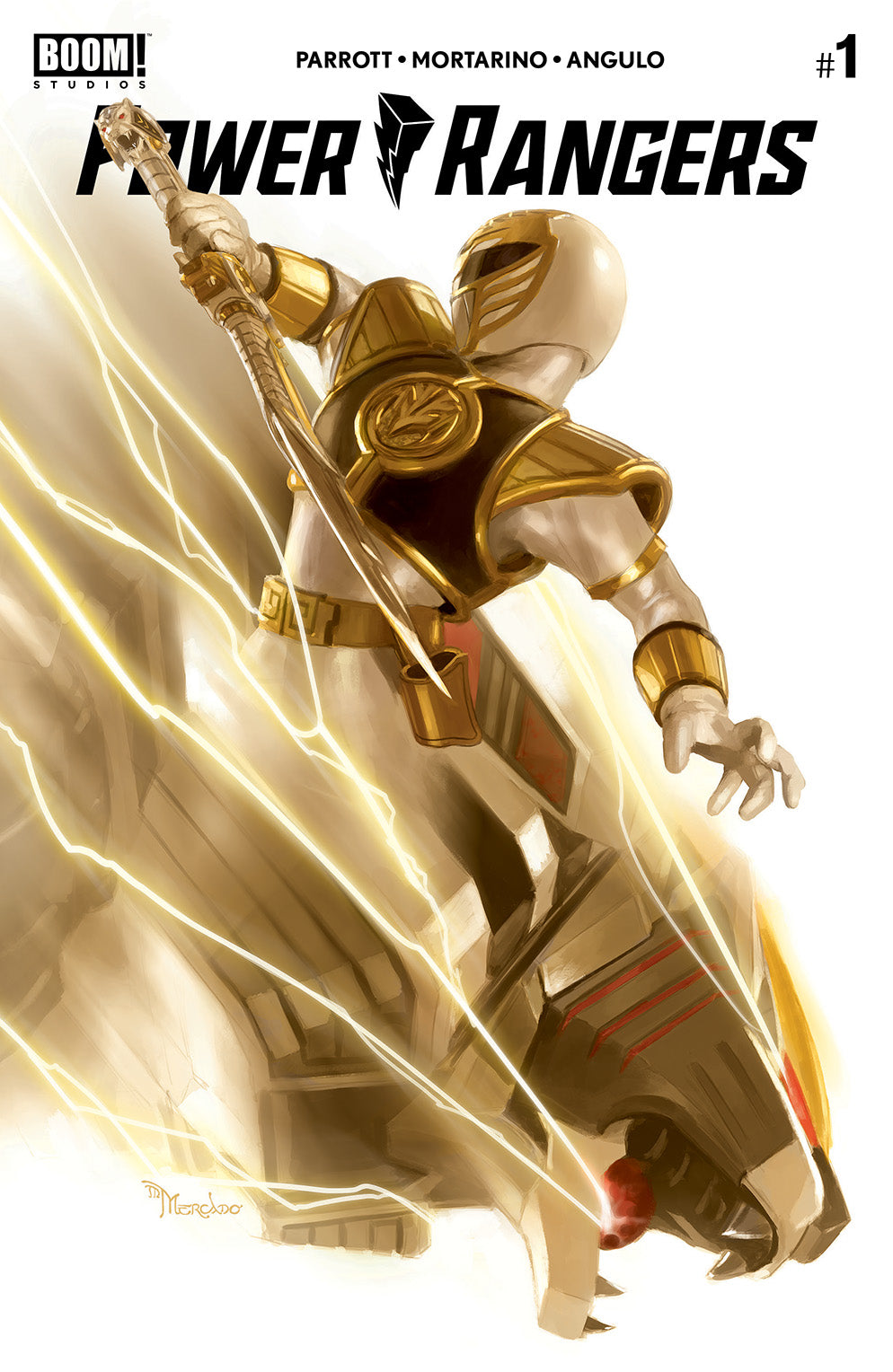 Power Rangers #1 - White Ranger Trade/Virgin Variant Set - Miguel Mercado