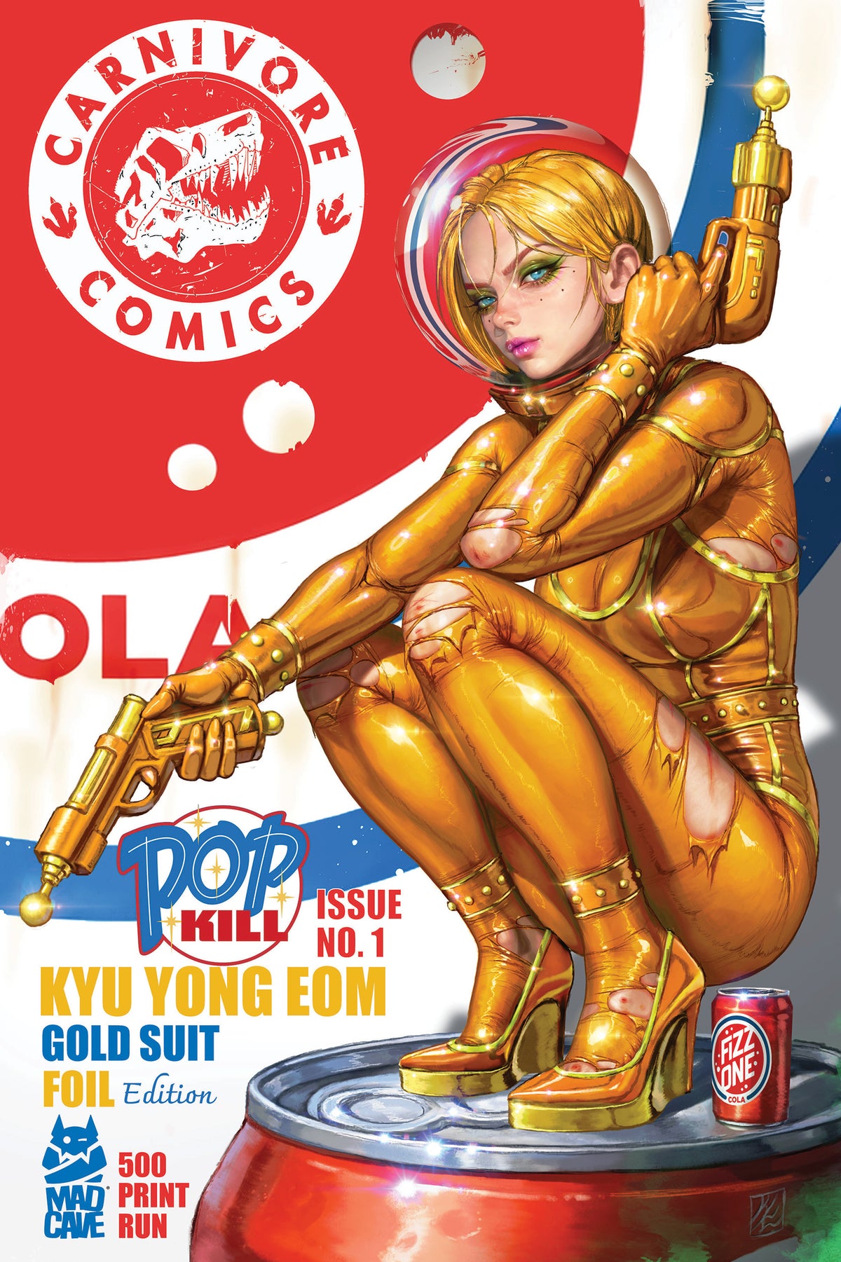 Pop Kill #1 Gold Suit FOIL VARIANT Kyu Yong EOM