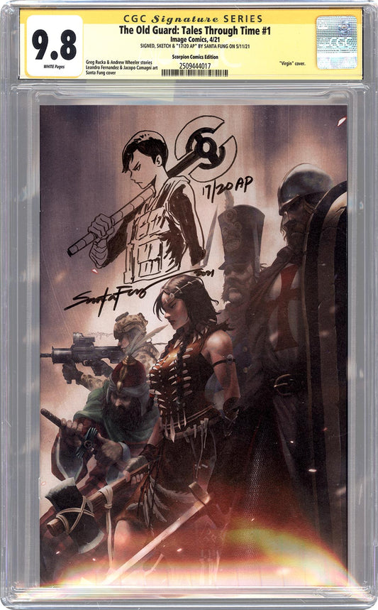 The Old Guard: Tales Through Time #1 CGC SS 9.8 Signed & Sketched by Santa Fung | Slab of The Day – March 20