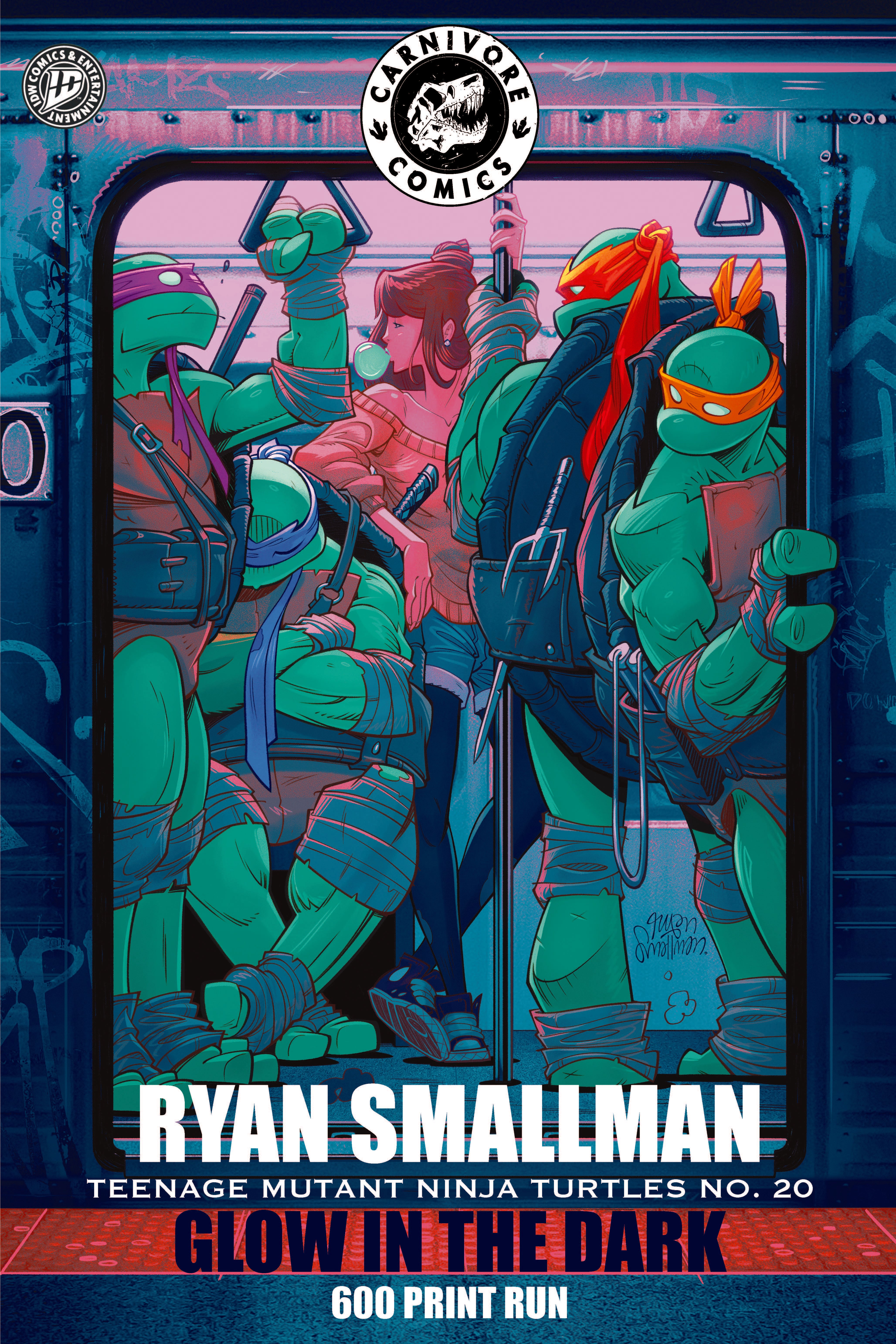 Teenage Mutant Ninja Turtles #20 Ryan Smallman GLOW IN THE DARK