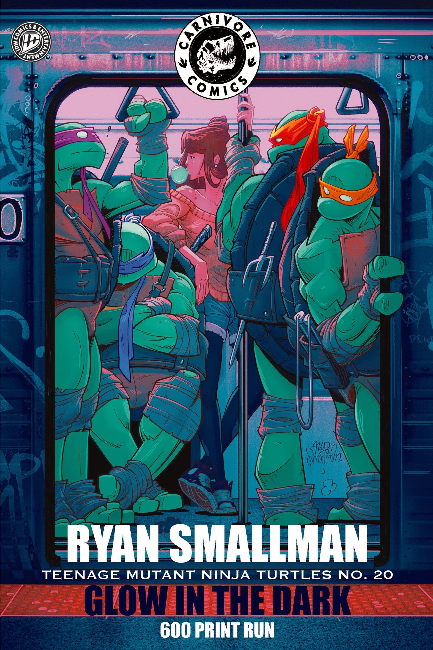 Teenage Mutant Ninja Turtles #20 Ryan Smallman GLOW IN THE DARK EDITION!
