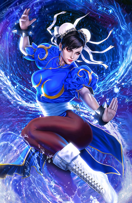 Street Fighter OMEGA #1 Ariel Diaz Chun Li (Blue Cover)