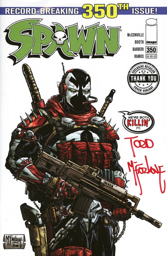Spawn #350 | McFarlane Signed Thank You Variant