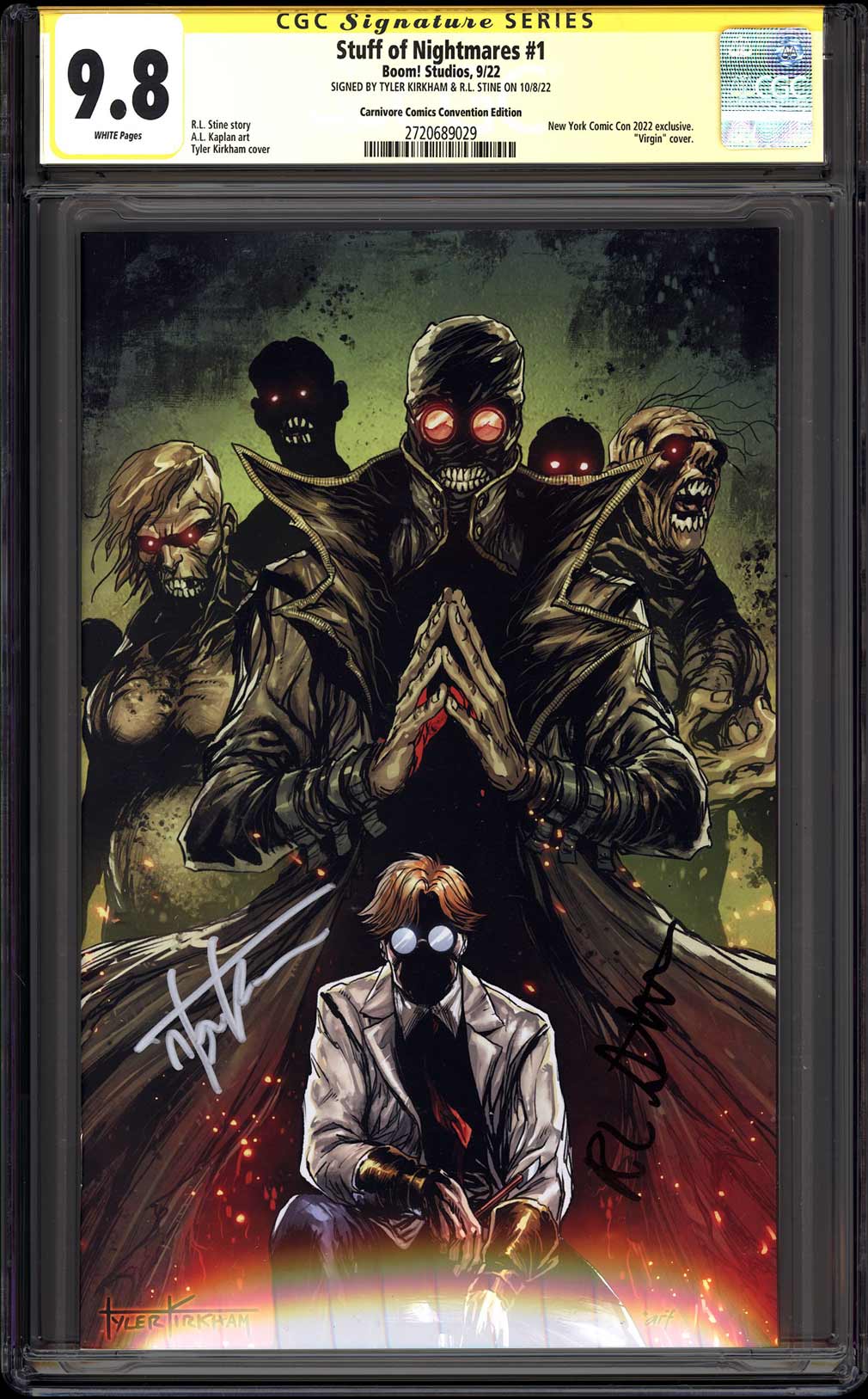 Stuff of Nightmares #1 - CGC SS 9.8 Tyler Kirkham & R.L. Stine!