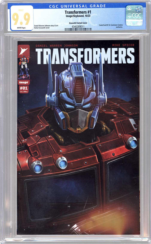 Transformers #1 Variant CGC 9.9 Rafael Grassetti Virgin