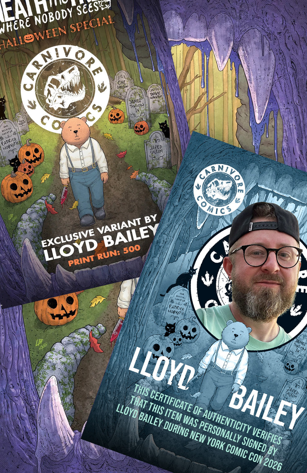 Beneath the Trees Where Nobody Sees [Halloween] SIGNED by Patrick Hovarth & Lloyd Bailey