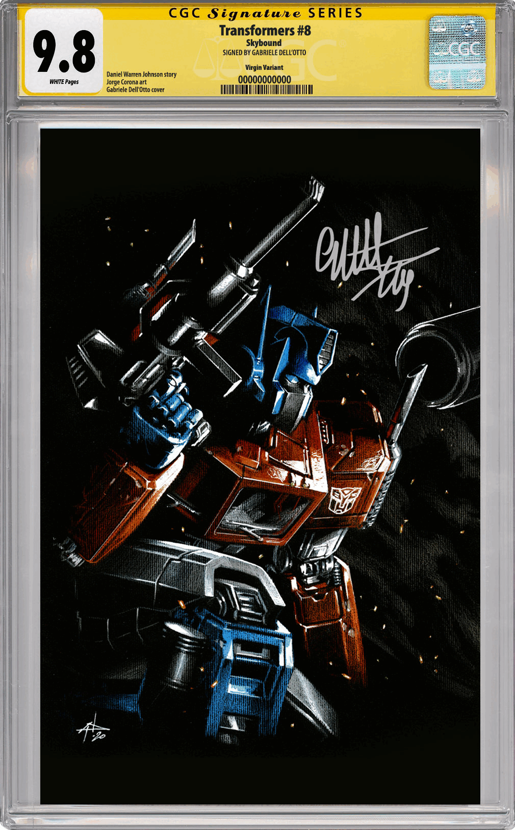 Transformers #8 / Energon Universe Special 2024 #1 CGC SS CONNECTING SET | Gabriele Dell'Otto