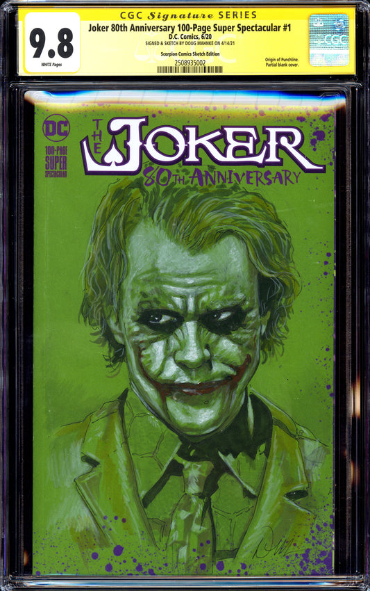 HEATH LEDGER JOKER CGC SS 9.8 by Doug Mahnke