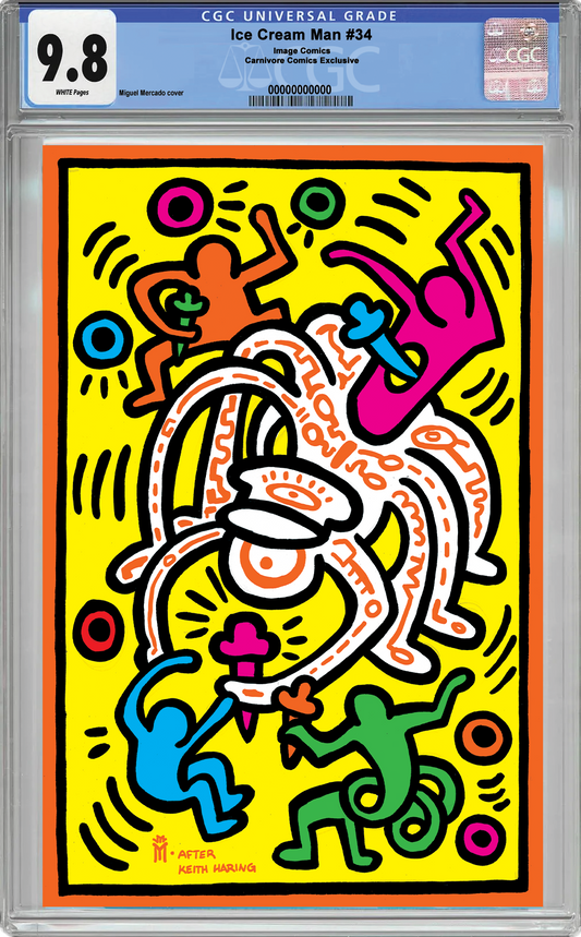 Ice Cream Man #34 - Keith Haring Tribute CGC 9.8 Blue Label - Miguel Mercado