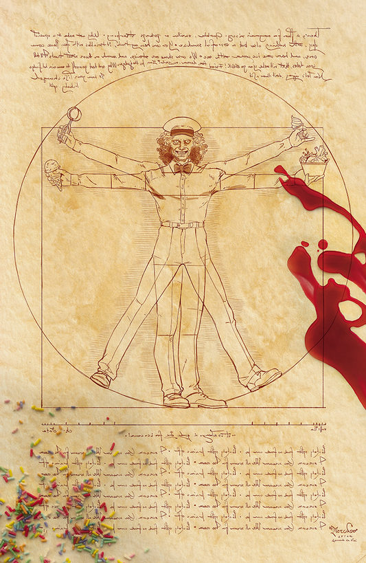 Ice Cream Man #35 - Da Vinci Vitruvian Man Tribute Virgin Variant - Miguel Mercado