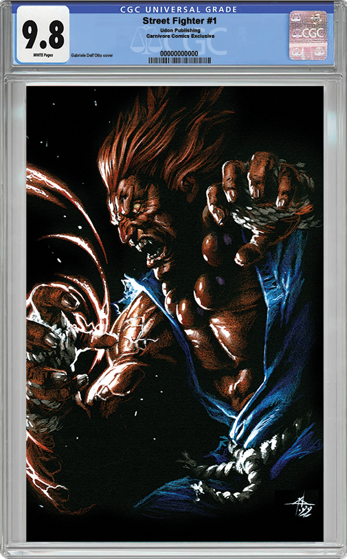 Street Fighter #1 - Akuma CGC 9.8 Blue Label - Gabriele Dell'Otto