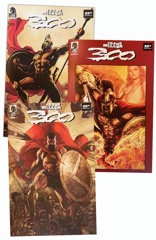 Frank Miller's 300 #1 - Trade Dress Set - Ariel Diaz, Simone Bianchi, Jason Fabok